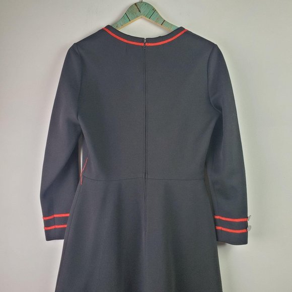 Vintage 1970s Domani Knits Retro A-Line Dress Sz 1 - Picture 11 of 15